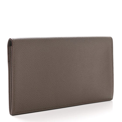 Hermes Epsom MC2 Fleming Checkbook Holder Wallet Etain 3 of 7