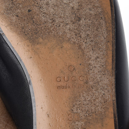 Gucci Calfskin Fur Tiger Embroidered Womens Princetown Slippers 36 Black 9 of 16