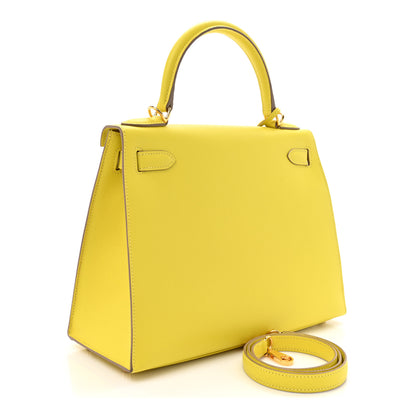 Hermes Epsom Kelly Sellier 28 Lime 3 of 12