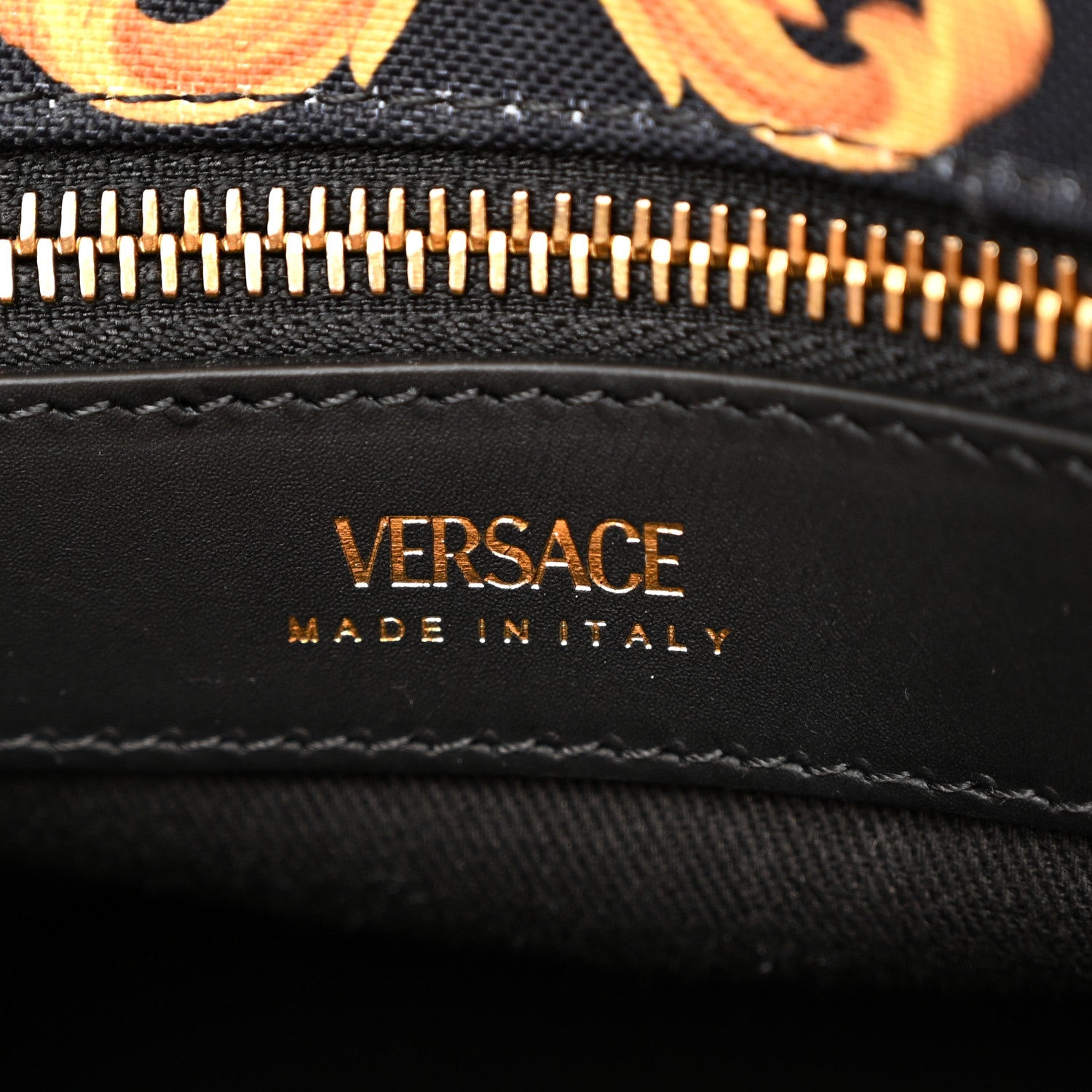 Versace Canvas Baroque Print Medusa Small Black 6 of 11