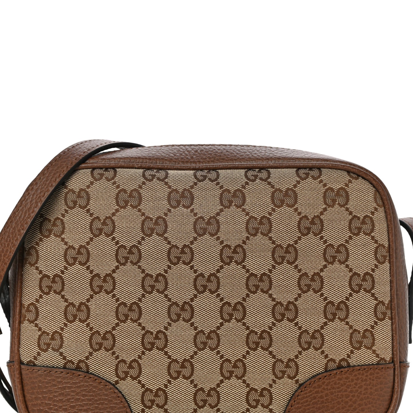 Monogram Mini Bree Messenger Bag Beige Tabacco