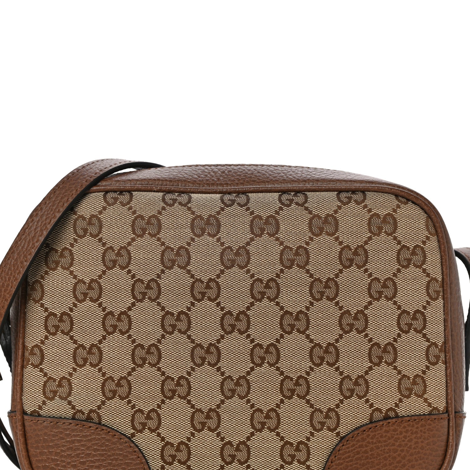 Gucci Monogram Mini Bree Messenger Bag Beige Tabacco 9 of 12