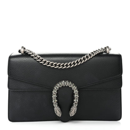 Gucci Pebbled Calfskin Small Dionysus Shoulder Bag Black 1 of 10