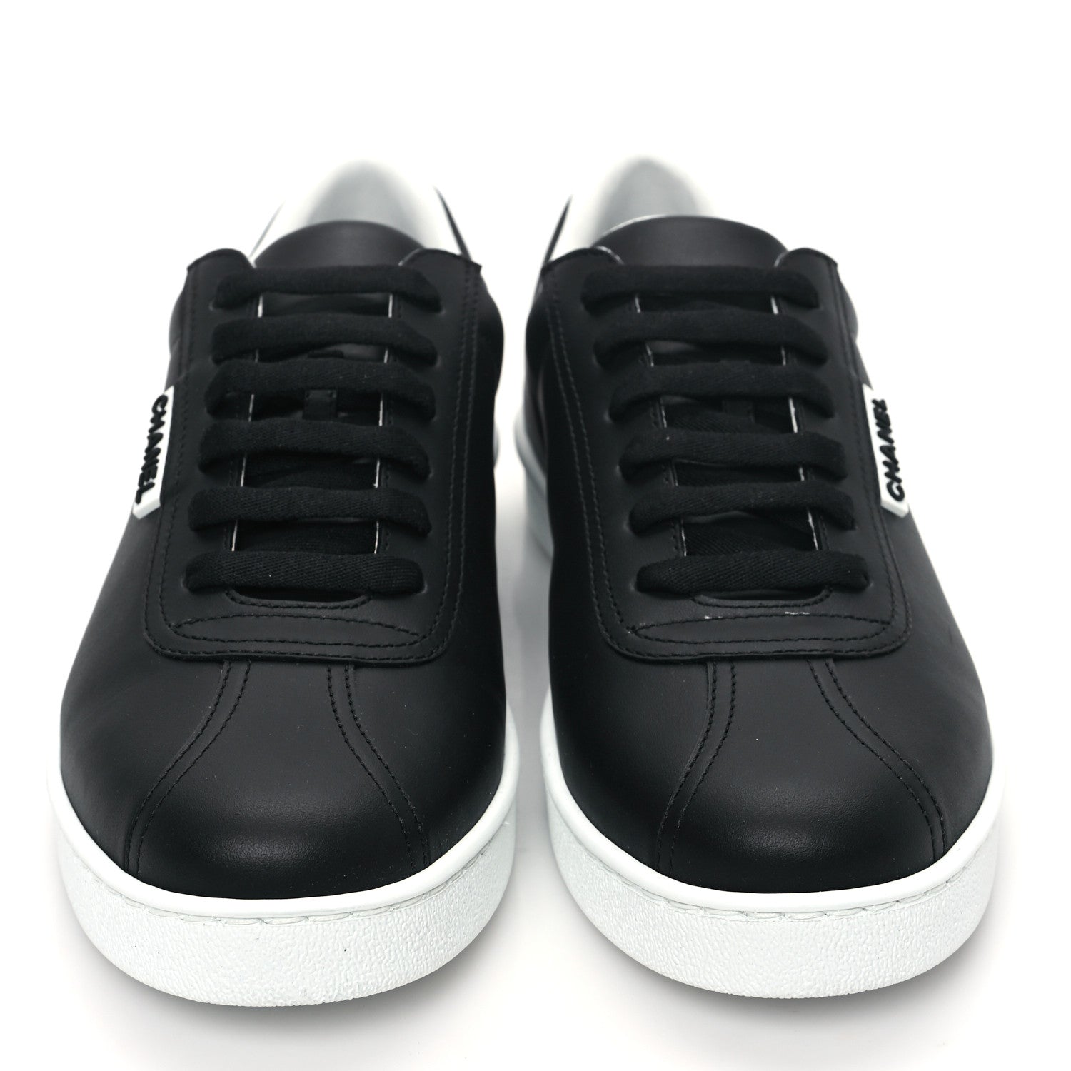 Chanel Calfskin CC Womens Sneakers 41 Black 2 of 9