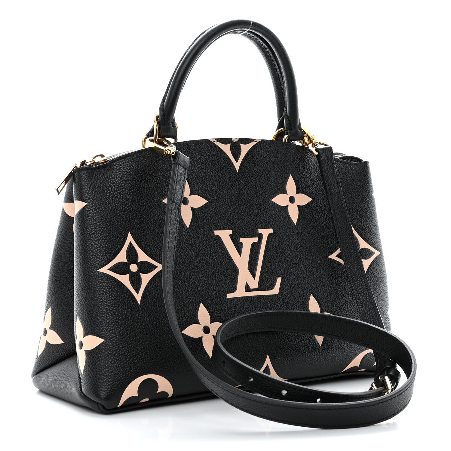 Louis Vuitton Empreinte Monogram Giant Petit Palais Black Beige 3 of 9