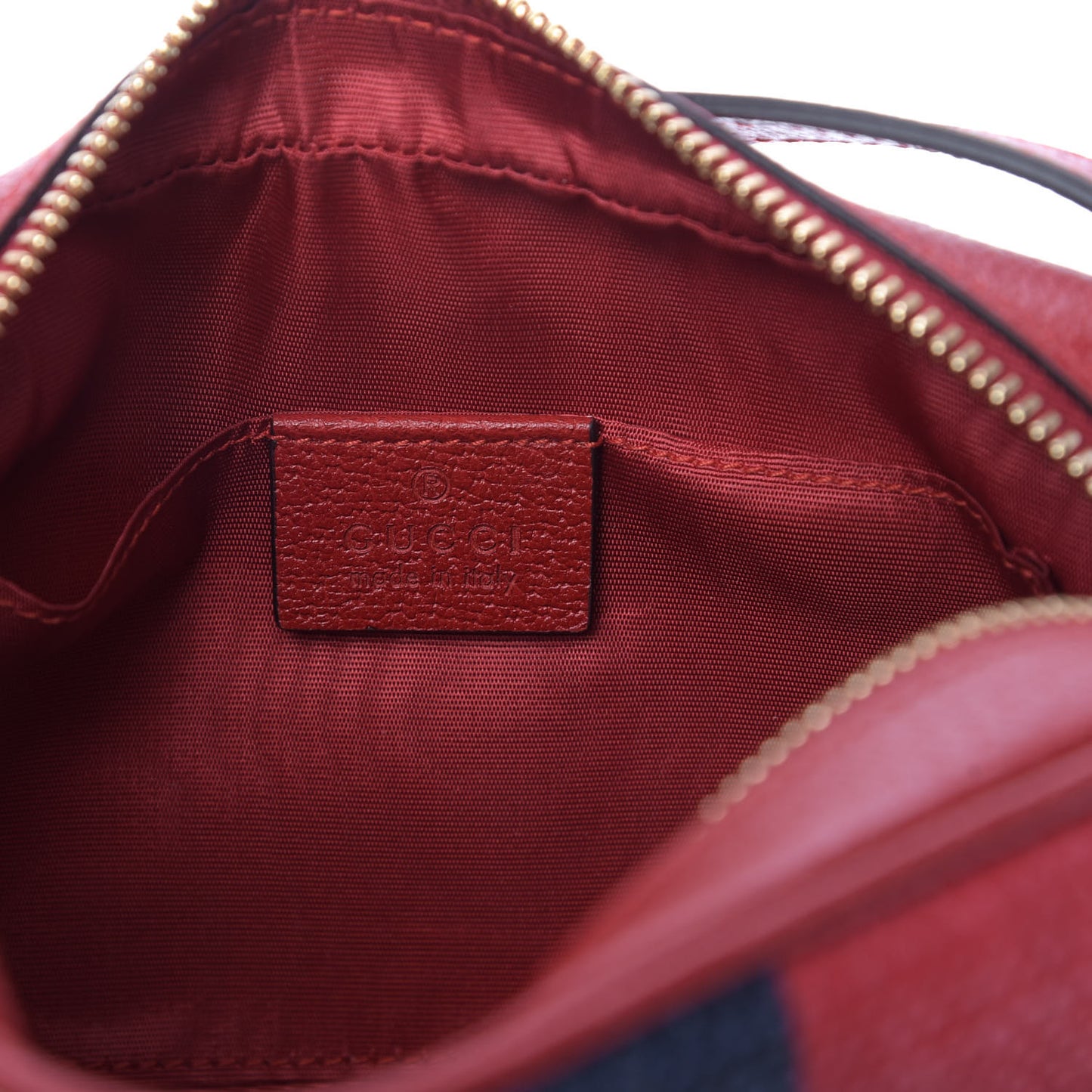Canvas Sylvie Stripe Mini Ophidia Camera Bag Mystic White Hibiscus Red Maritime