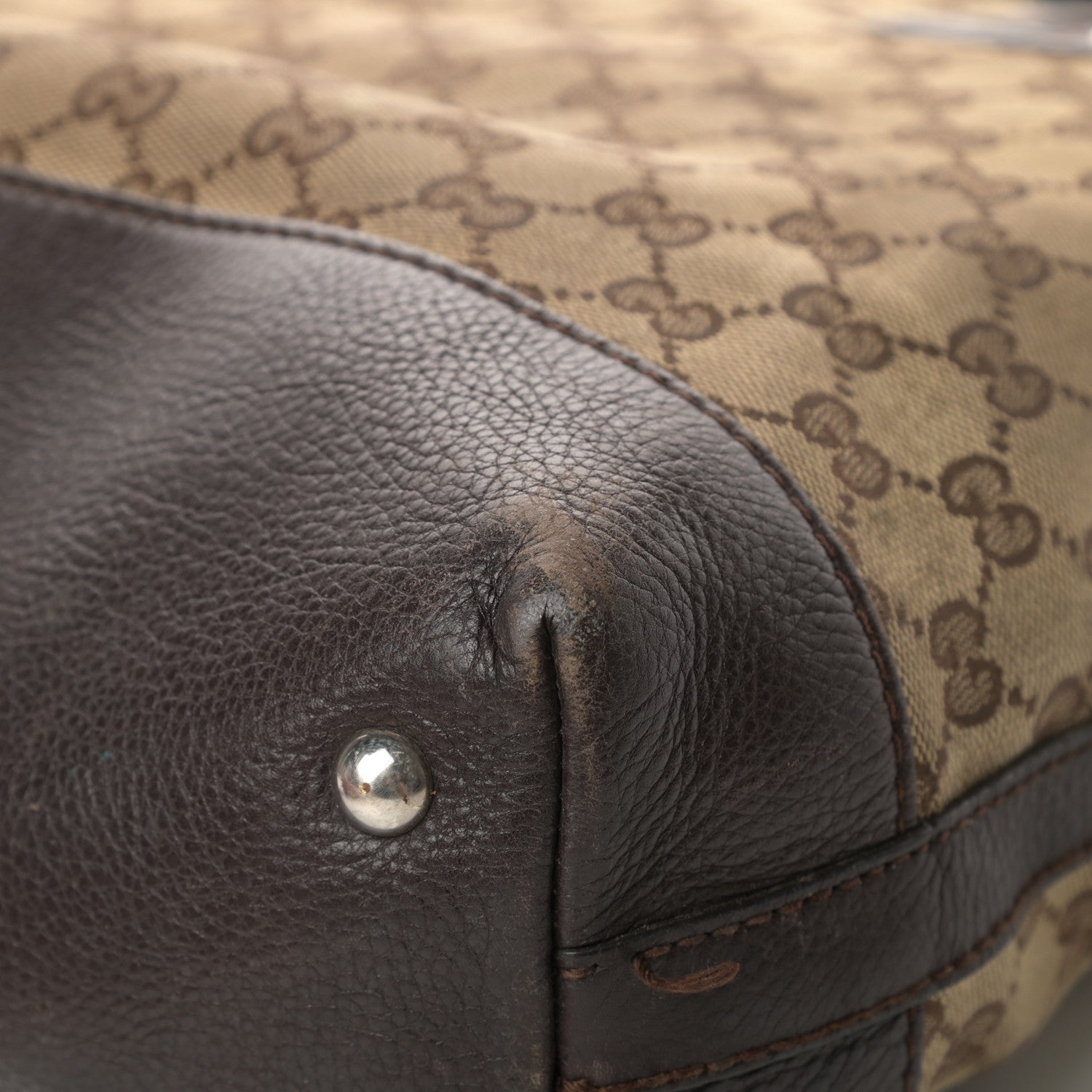 Gucci Monogram Tote Dark Brown 13 of 19