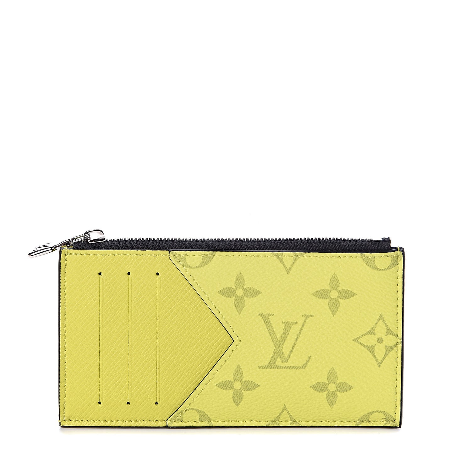 Monogram Taiga Coin Card Holder Yellow