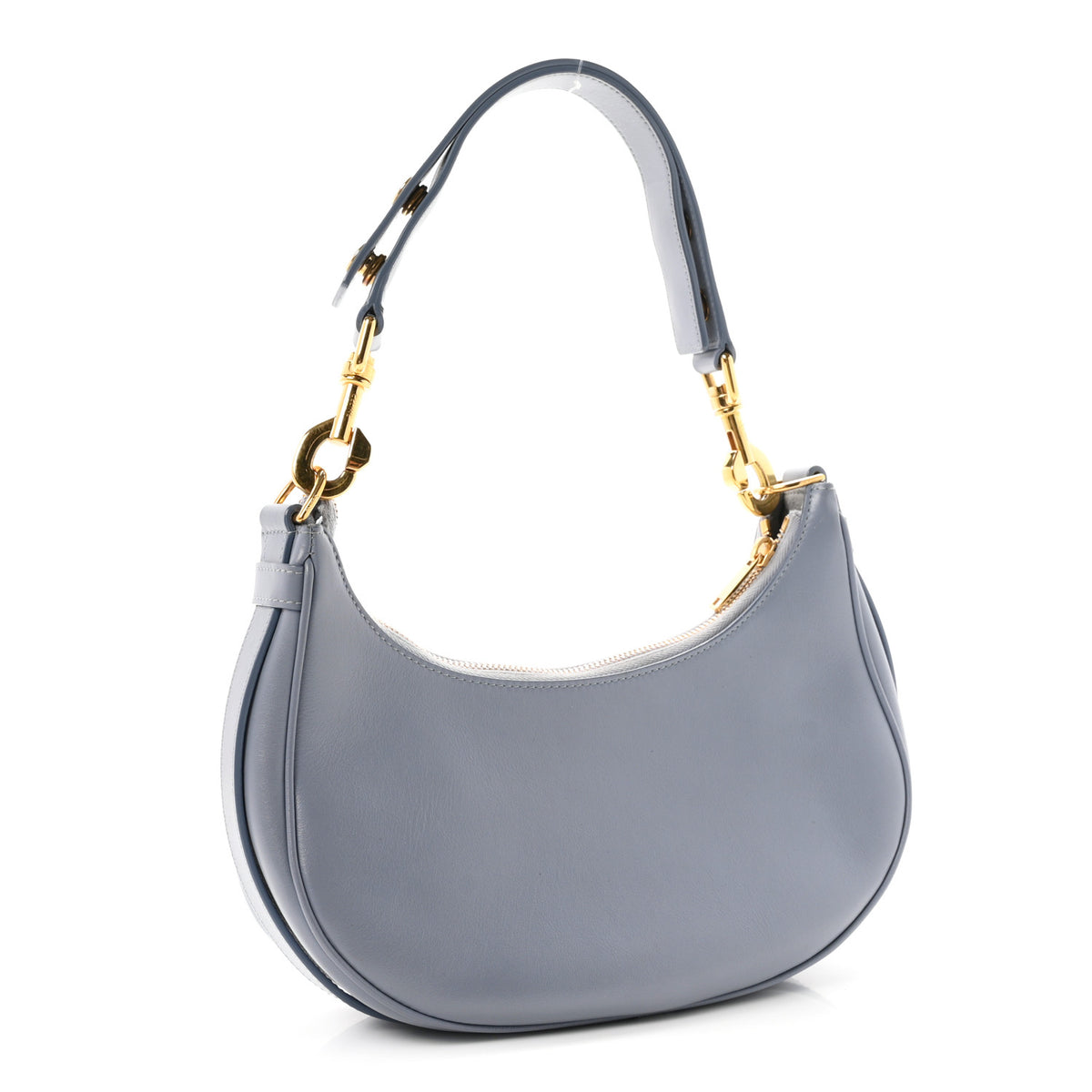 Celine Smooth Calfskin Medium Strap Ava Shoulder Bag Arctic Blue 3 of 10