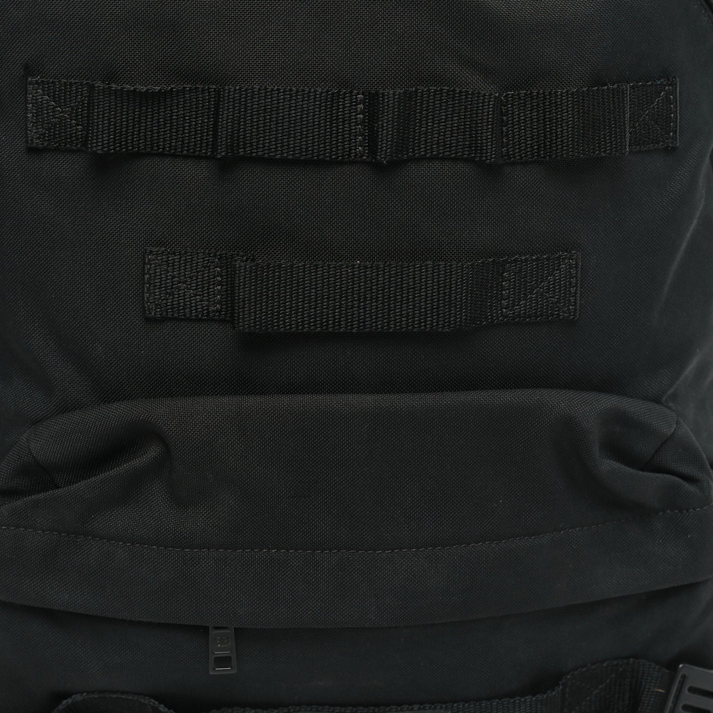Nylon Logo Embroidered Medium Army Multicarry Backpack Black