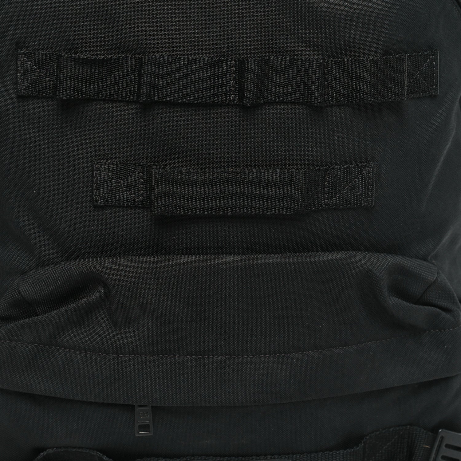 Balenciaga Nylon Logo Embroidered Medium Army Multicarry Backpack Black 7 of 11