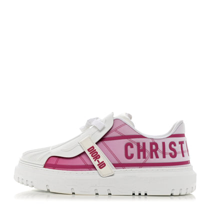 Christian Dior Reflective Fabric Shaded Dior-ID Platform Sneakers 41.5 Raspberry 1 of 8