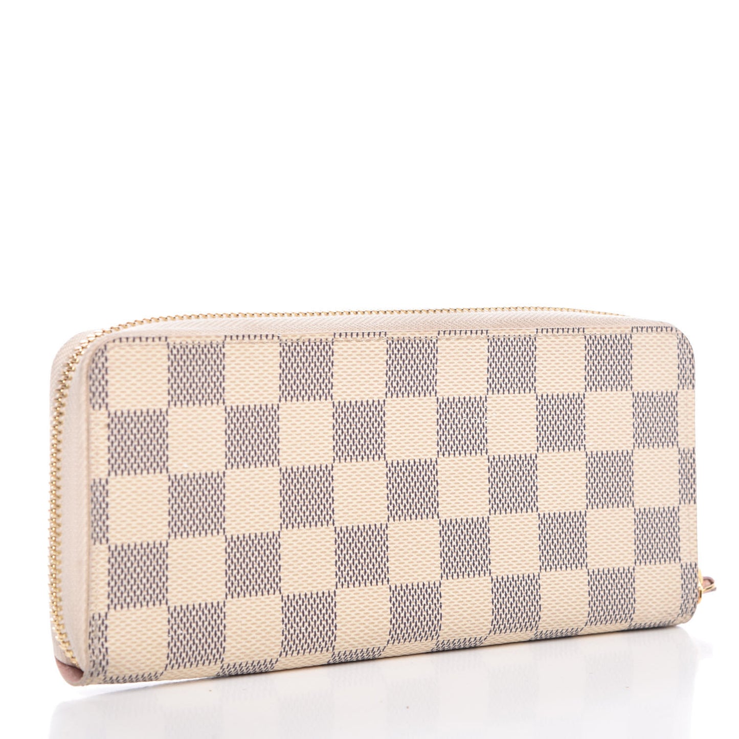 Damier Azur Clemence Wallet Rose Ballerine