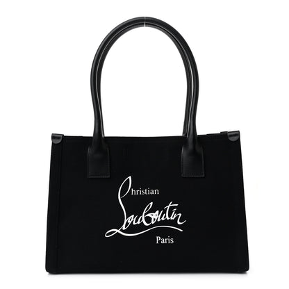 Christian Louboutin Canvas Nastroloubi Small Tote Black 1 of 9