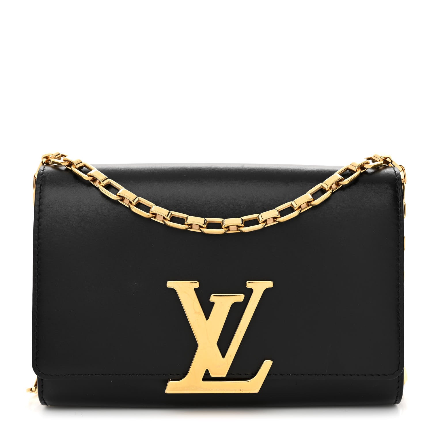 Louis Vuitton Calfskin Chain Louise GM Black 1 of 14