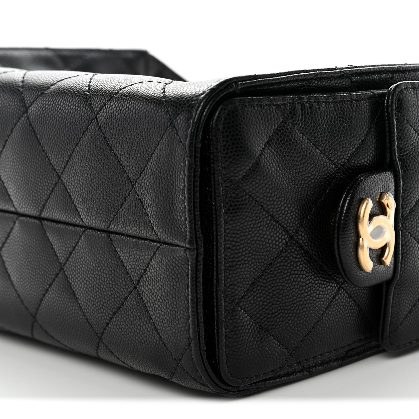 Caviar Quilted Mini Chanel 25 Handbag Black