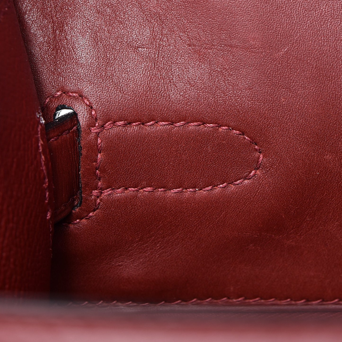Barenia Sellier Waffle Kelly 35 Rouge H