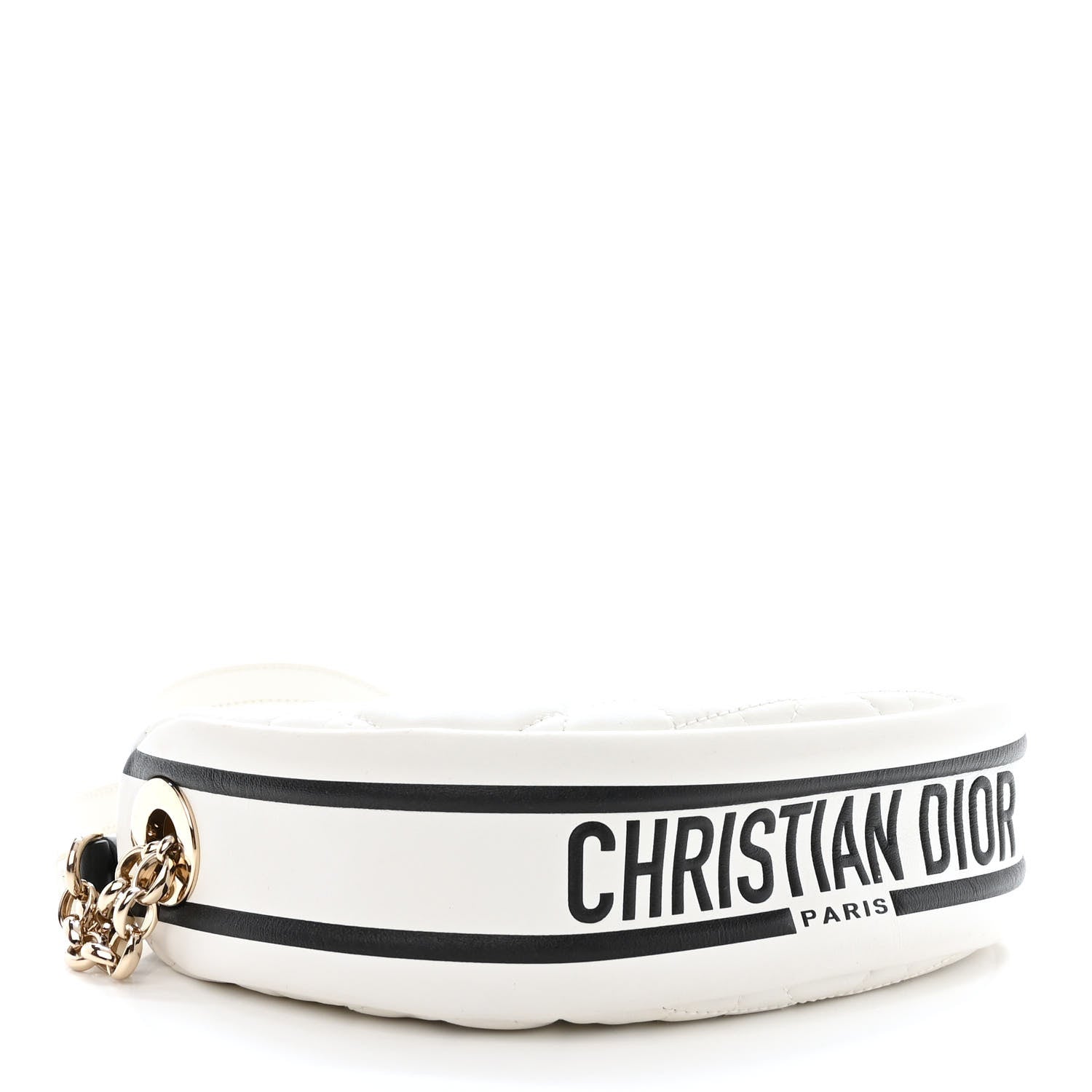 Christian Dior Lambskin Cannage Small Dior Vibe Hobo Bag White 4 of 10