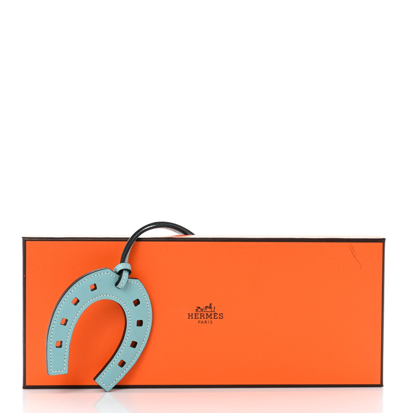Swift Paddock Horseshoe Bag Charm Bleu Atoll