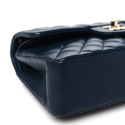 Chanel Caviar Quilted Small Double Flap Navy 9 of 11