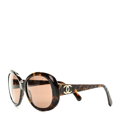 Chanel Acetate CC Sunglasses 714 Dark Tortoise 1 of 6