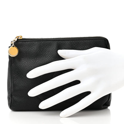 Chanel Caviar Timeless CC Cosmetic Pouch Bag Black 2 of 13