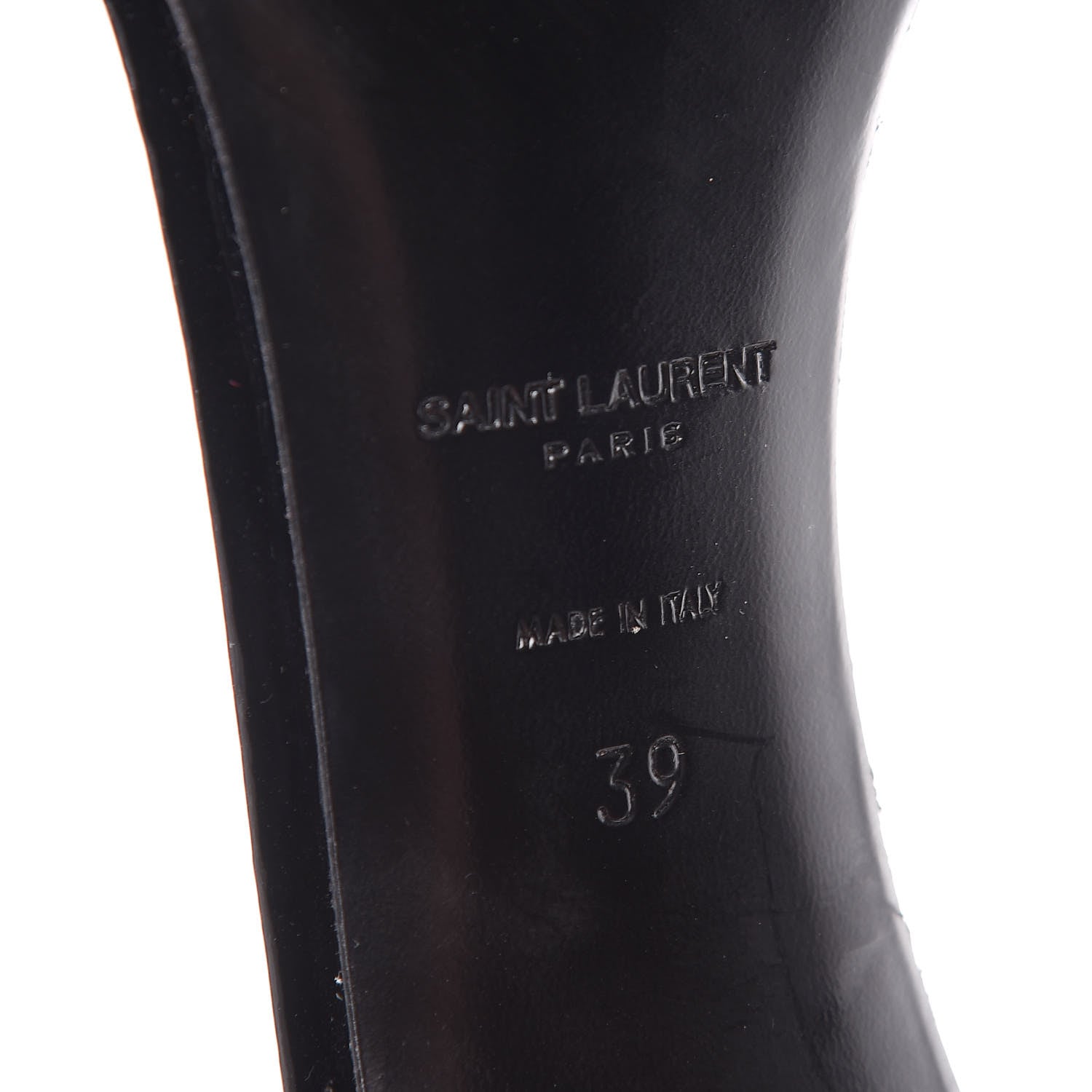 Saint Laurent Kid Scamoscia Jane 105 Ankle Strap Sandals 39 Black 8 of 13