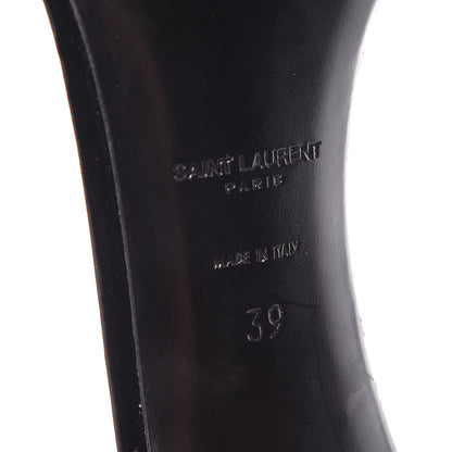 Saint Laurent Kid Scamoscia Jane 105 Ankle Strap Sandals 39 Black 8 of 13