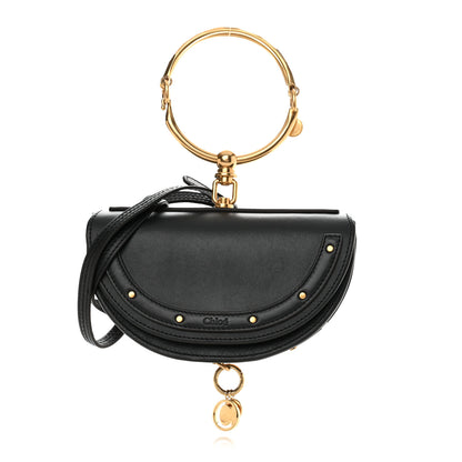 Chloe Calfskin Small Nile Bracelet Minaudiere Bag Black 1 of 11
