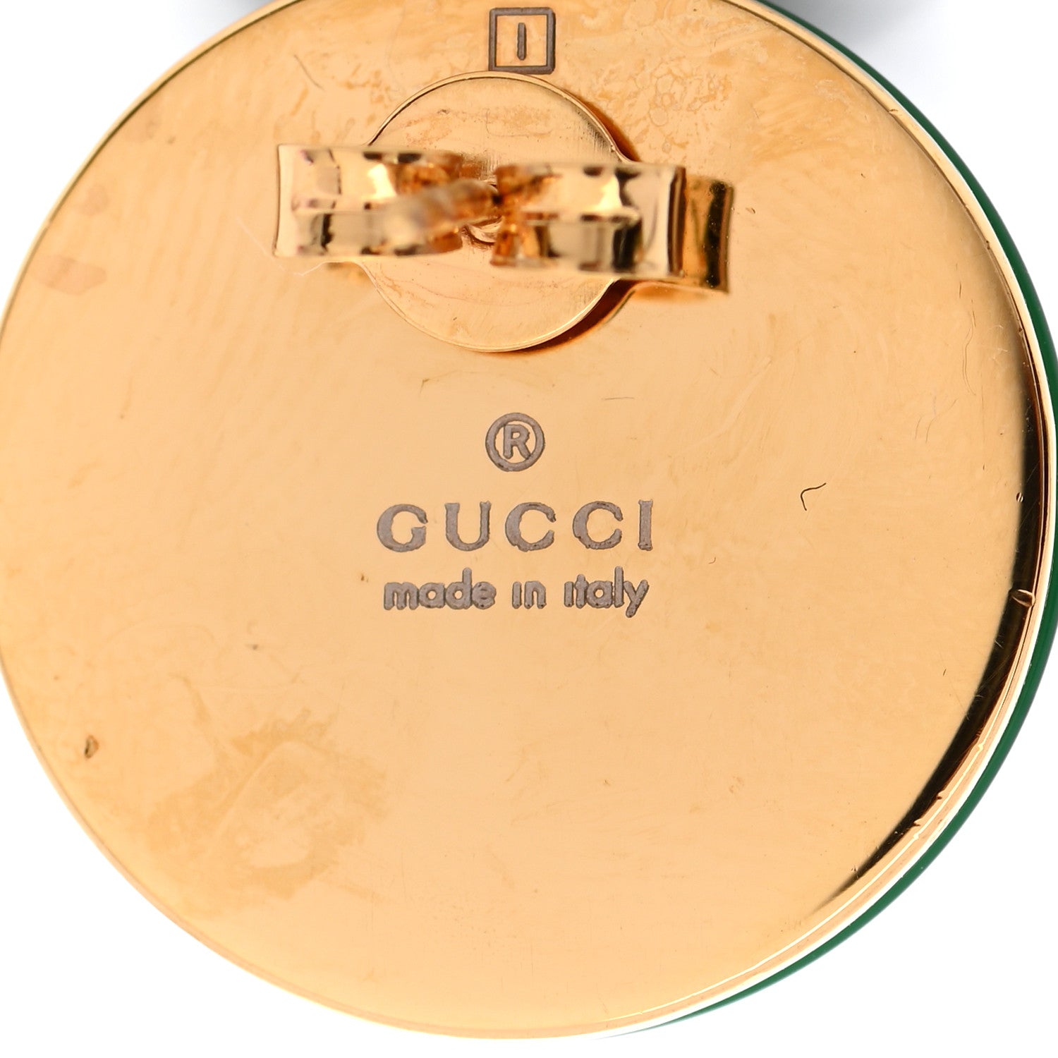 Gucci Resin Web Stud Earrings 4 of 4