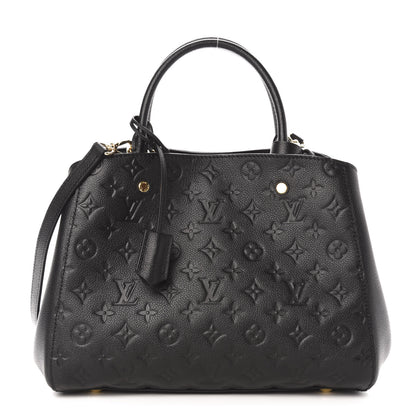 Louis Vuitton Empreinte Montaigne MM Black 1 of 12