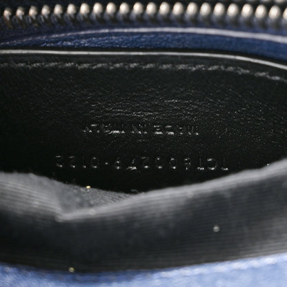Saint Laurent Sheepskin Matelasse Chevron Monogram Medium College Satchel Navy 7 of 10