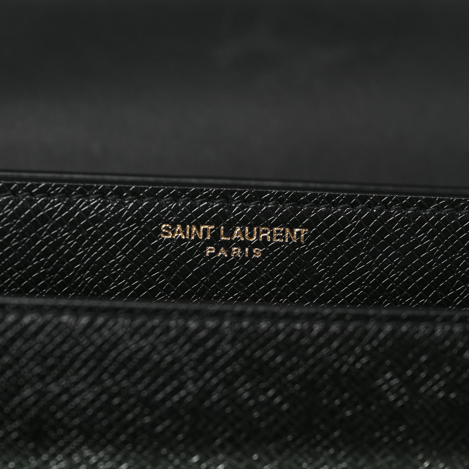 Saint Laurent Coated Bark Calfskin Medium Monogram Sunset Black 6 of 10