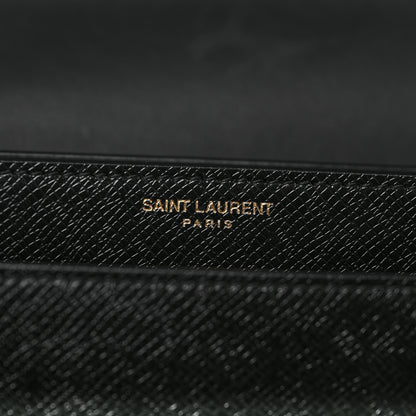 Saint Laurent Coated Bark Calfskin Medium Monogram Sunset Black 6 of 10