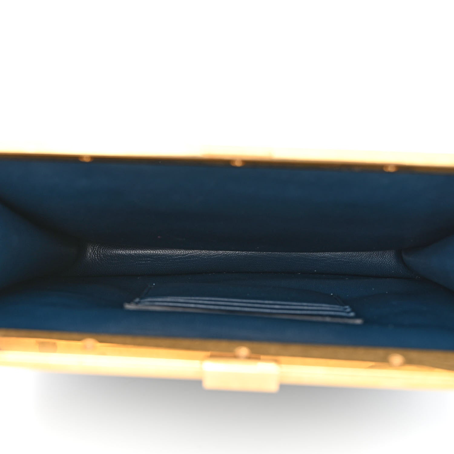 Celine Lizard Mini Clasp Bag Blue 5 of 10