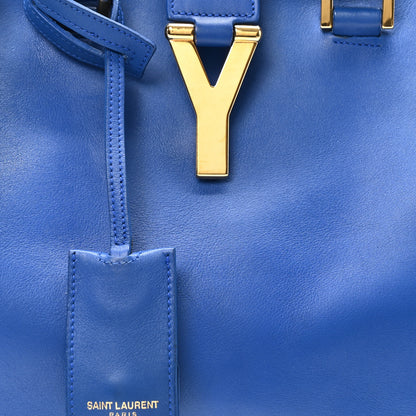 Saint Laurent Calfskin Small Classic Y Cabas Royal Blue 9 of 11