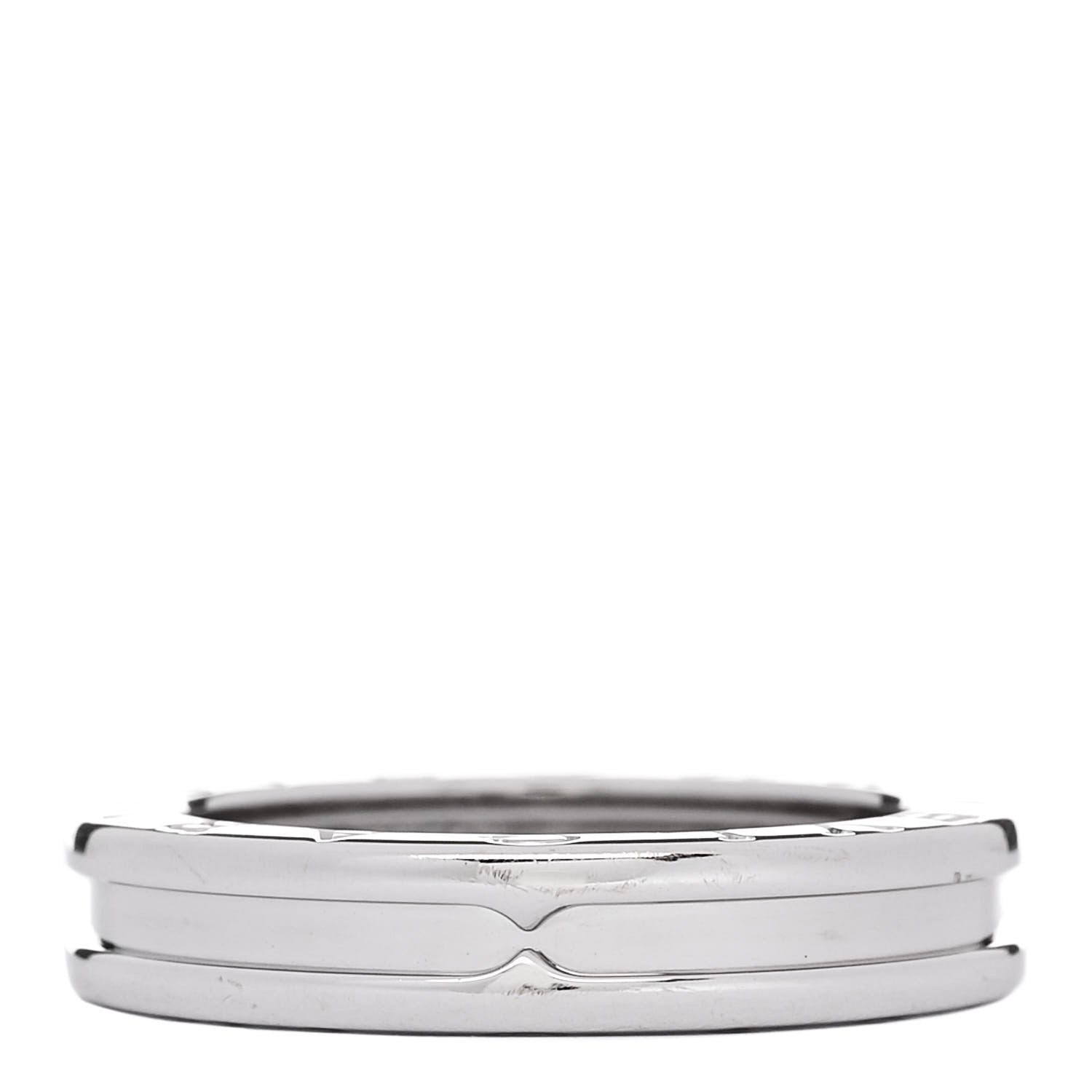 Bulgari 18K White Gold B.Zero1 One-Band Ring 56 7.75 1 of 4