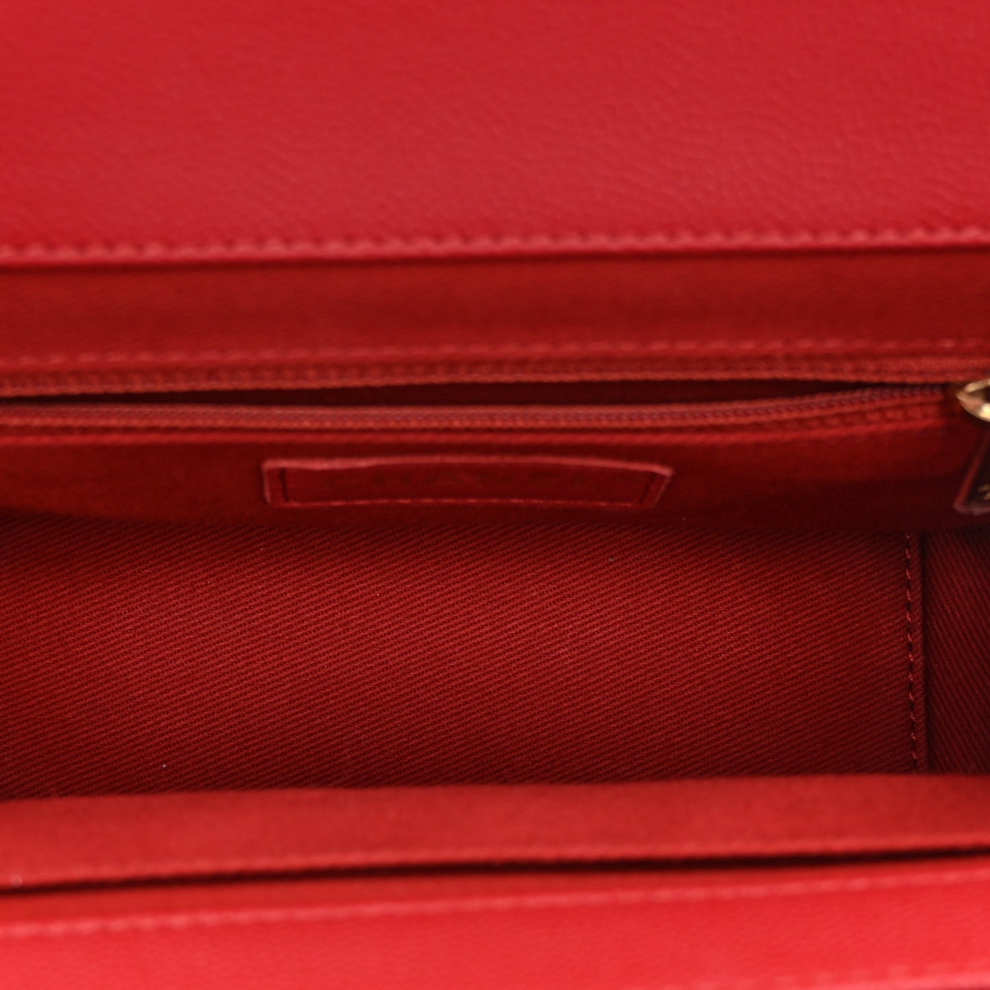 Caviar Quilted Small Business Affinity Flap Red