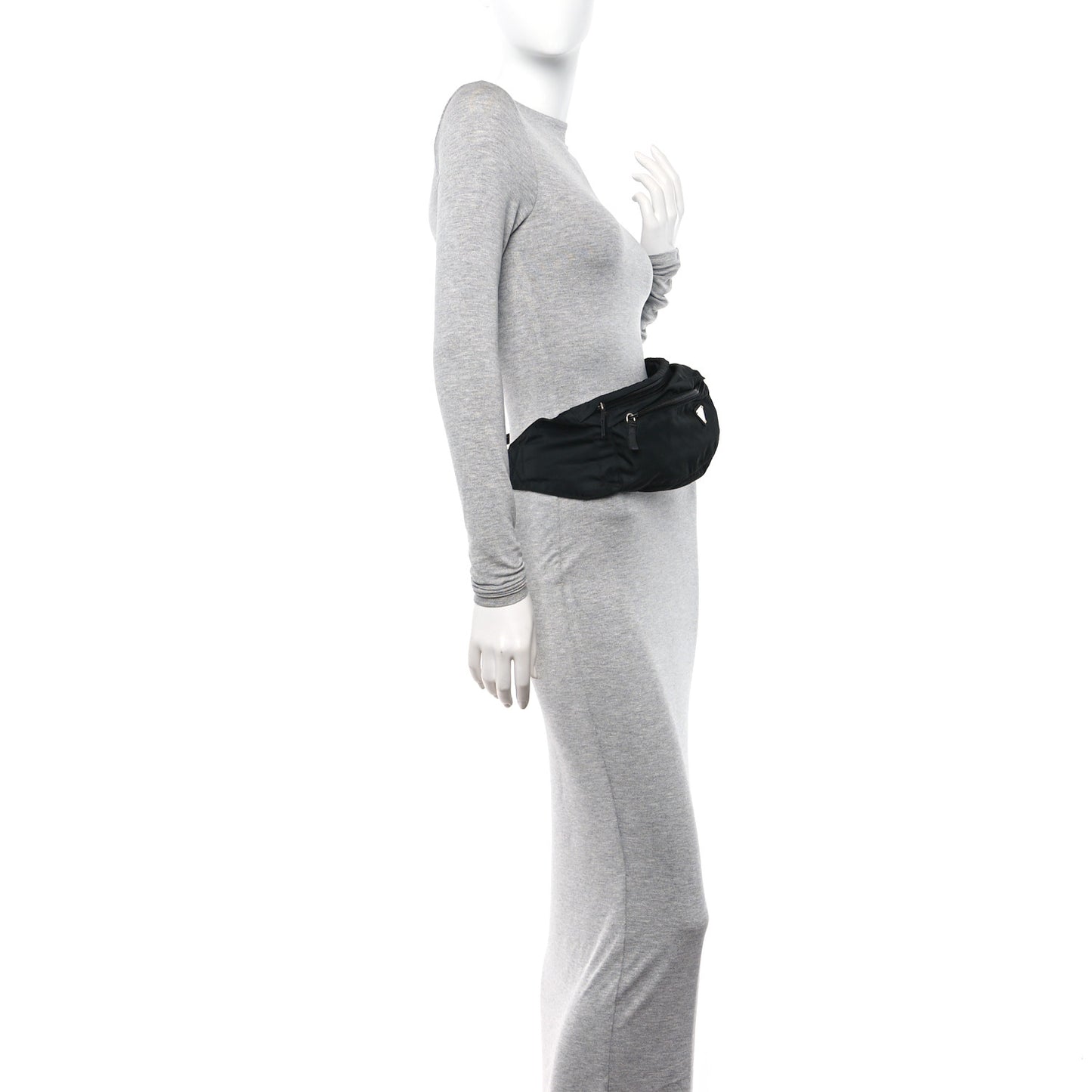 Tessuto Nylon Montagna Belt Bag Black
