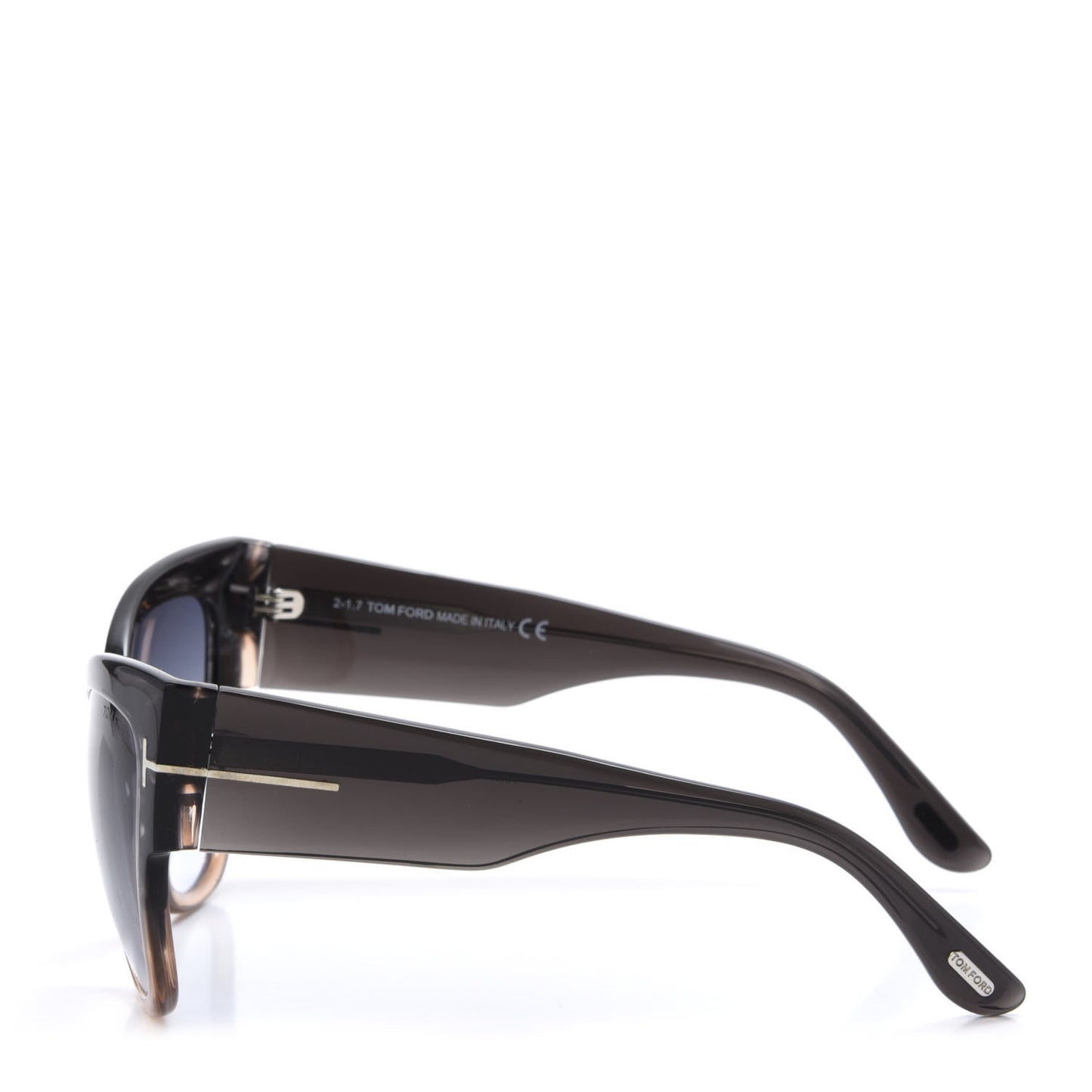 Acetate Anoushka Cat Eye Sunglasses TF371 Melange Grey Peach