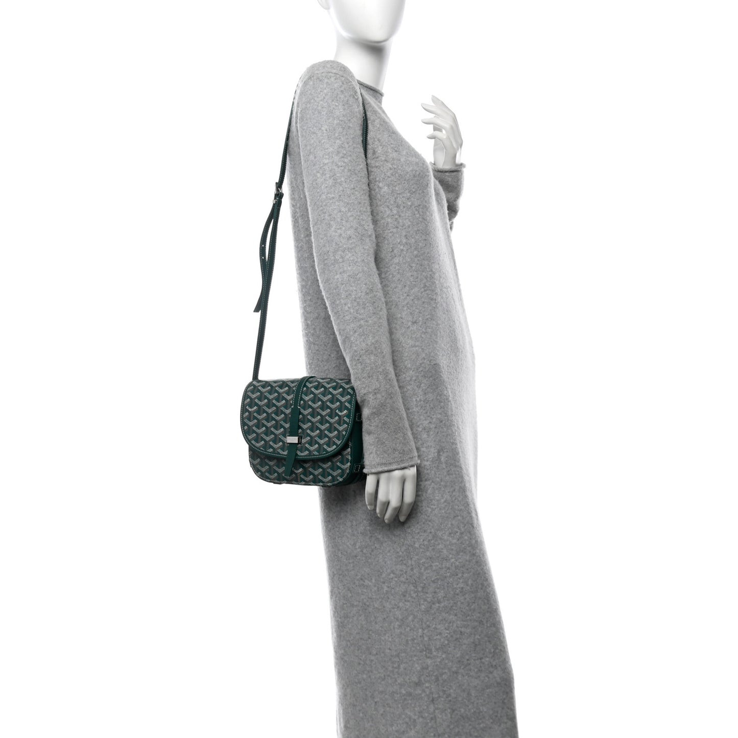 Goyardine Belvedere II PM Messenger Bag Green