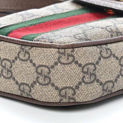 Gucci GG Supreme Monogram Web Ophidia Phone Crossbody Bag Beige New Acero 8 of 8