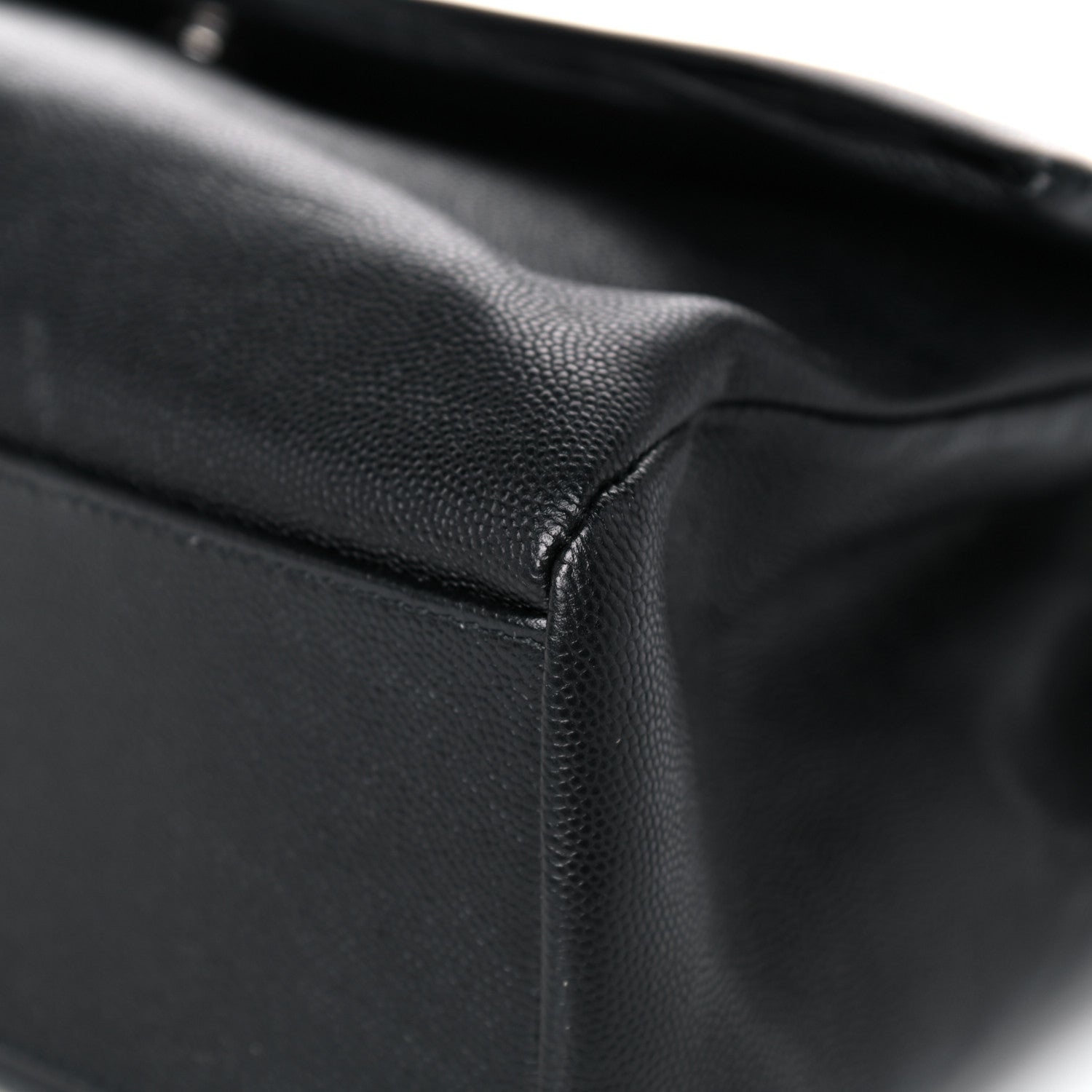 Saint Laurent Grain De Poudre Medium West Hollywood Monogram Fold-Over Black 10 of 16