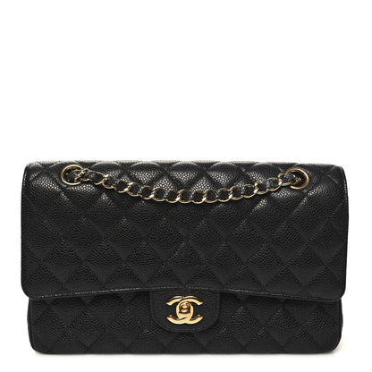 Chanel Caviar Quilted Medium Double Flap Black 1 of 10