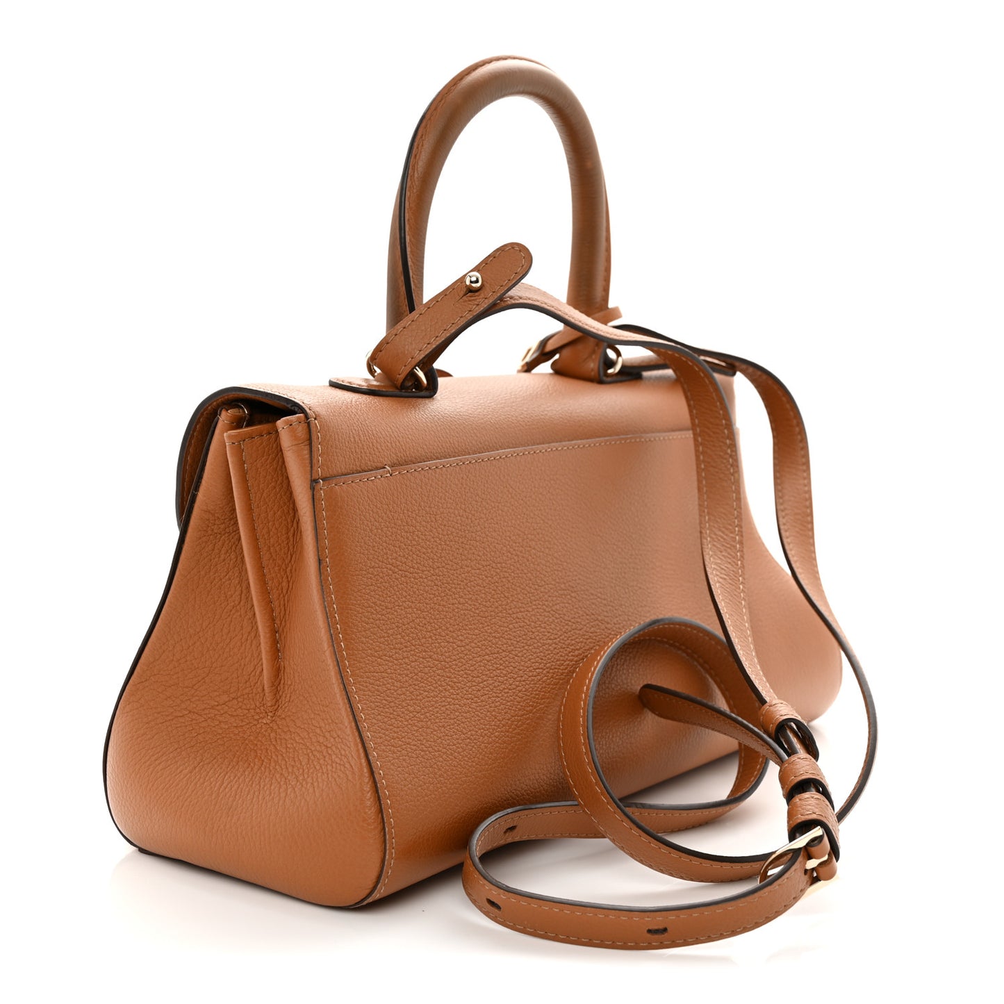 Calfskin Mini Brillant East West Satchel Natural