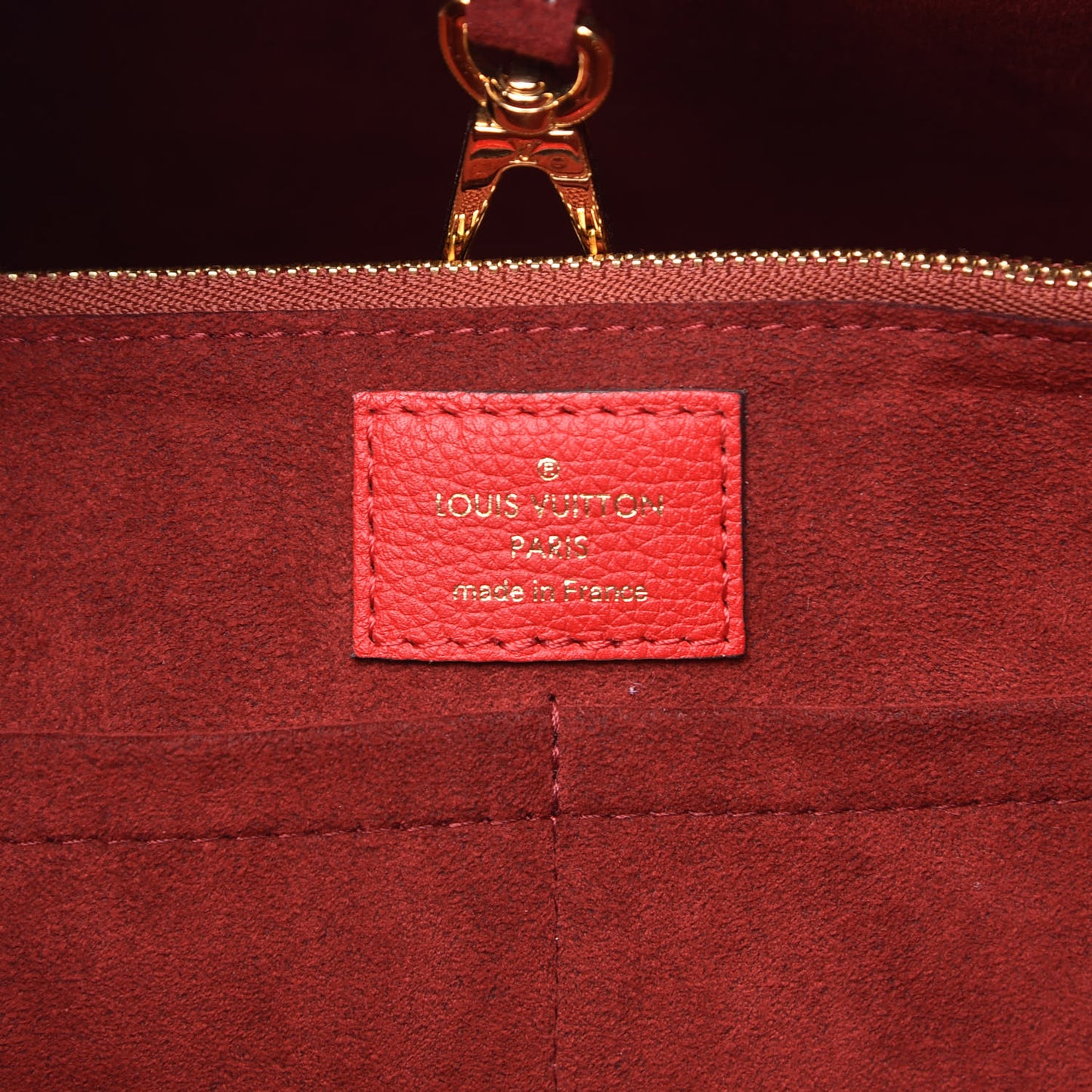 Calfskin Monogram Kimono Tote Cherry
