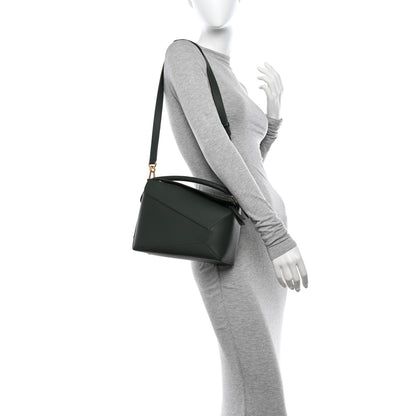 Loewe Calfskin Small Puzzle Edge Bag Bottle Green 2 of 11
