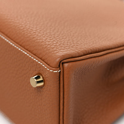 Hermes Togo Kelly Retourne 25 Gold 11 of 12