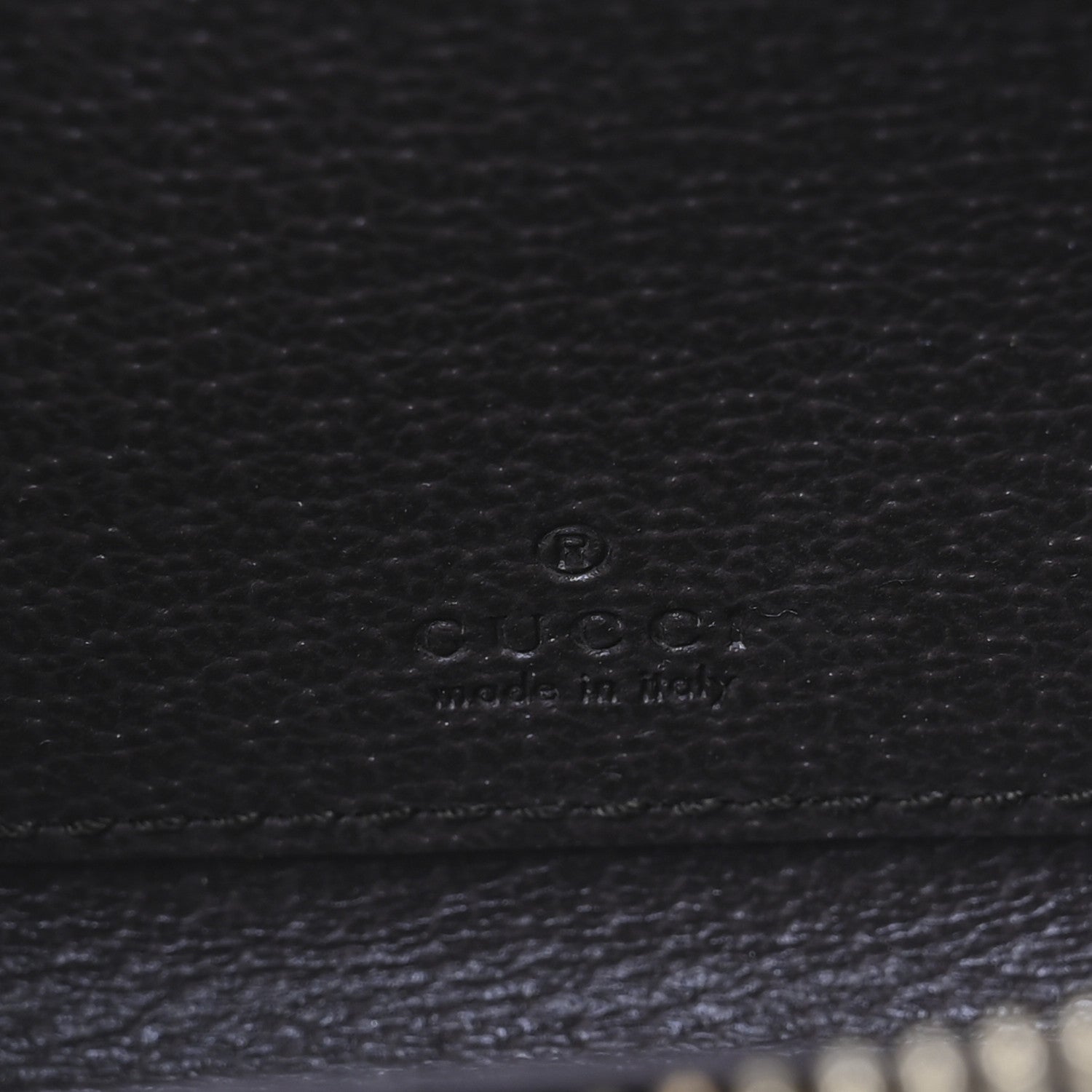 Gucci GG Supreme Monogram Textured Dollar Calfskin Web Ophidia Zip Around Card Case Wallet Beige Ebony New Acero 6 of 9