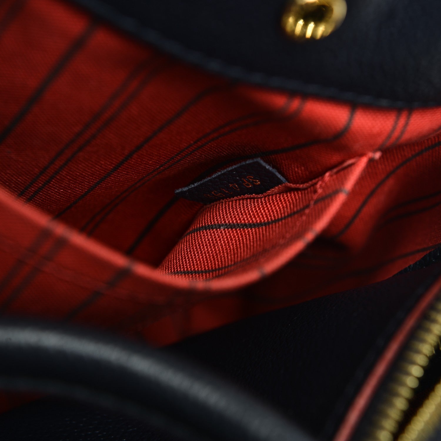 Louis Vuitton Empreinte Montaigne MM Marine Rouge 8 of 8